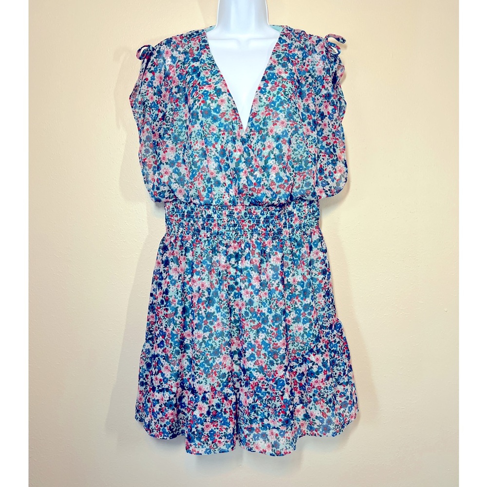 BCBG Paris floral tiered dress Size XL